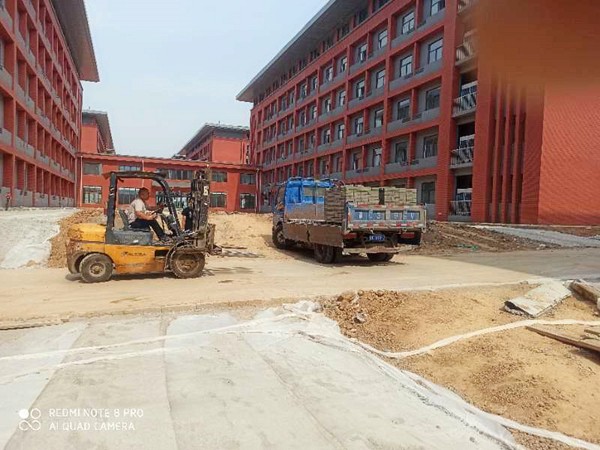 洛陽職業技術學院透水磚工程案例-施工前 洛陽職業技術學院透水磚工程案例-施工前